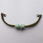 正絹紐の羽織紐　khaki