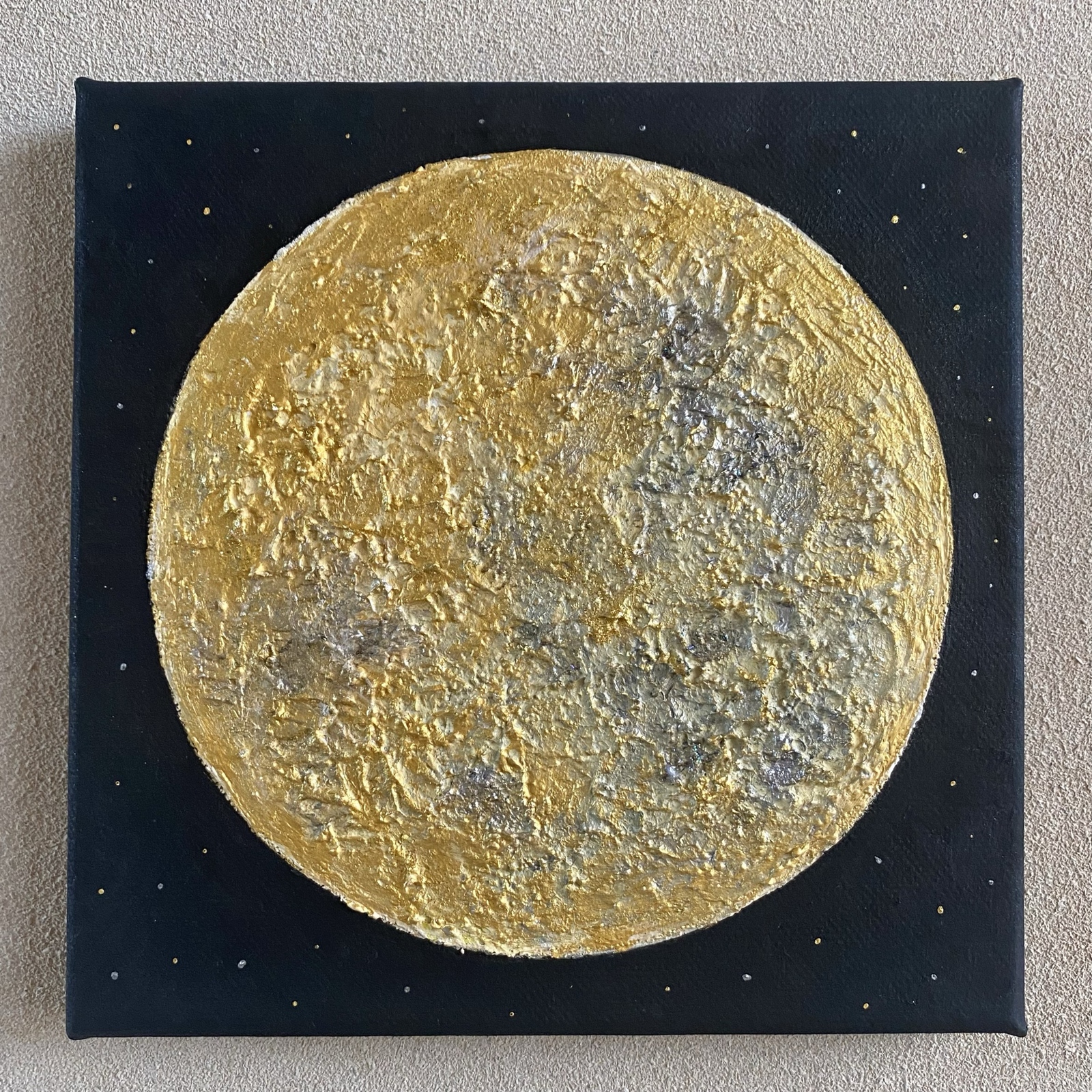 原画】 -風景.3- テクスチャーアート 18cm角 キャンバスアート アート