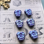 【2コセット】JIRI＊IVANA#czech beads#チェコビーズ　pansy 13✖️11㍉ luster violet AB