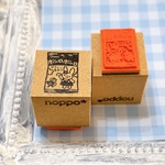 ラバースタンプ☆ボーロボーロ　 20x20