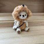 ハンドメイド　プードルワンちゃんになったよ❣️プードルコスチュームテディベア風クマさん🧸ぬいぐるみ