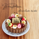 🍓フルーツが可愛い🍓チョコレートでタルト🍫　