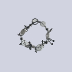 ༜cross button bracelet༜