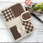 ＜受注販売＞◆ファスナータイプ◆母子手帳ケース（Ｍサイズ）お薬手帳や通帳にも◆ブラウン