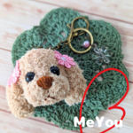 ふわもこトイプーのキーホルダー☆あみぐるみ☆編みぐるみ☆トイプードル☆MeYou