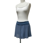 バレエ ダンス ヨガ レッスン用 キュロットパンツブルーグレー