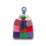 パッチワークみたいなチャームポーチ【カラフルポップ】