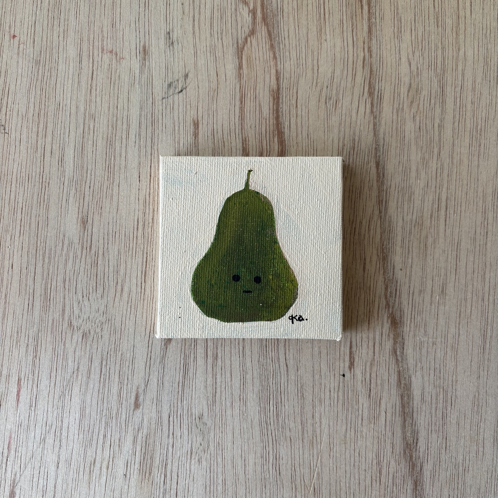 「洋梨さん」キャンバス画 9,490円