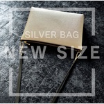 ♦️ New サイズ ／ ミニ♦️シルバーゴールド レザー mini バッグ