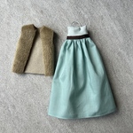 バイカラーワンピース　ファージレセット　1/6ドール用22cmドールサイズ服アウトフィット