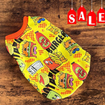 ピックアップSALE☆犬服　ハンバーガー＆ポテト　タンクトップ　ハンドメイド