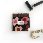 バネ口ポケットティッシュケース／ティッシュ入れ付きミニポーチ／リップ・アクセサリー・小物入れ／花粉症・ゴミ入れにも便利