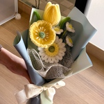 【花屋のモールフラワー】ナチュラルイエローブーケ💐