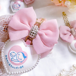 【大きなリボン付き🎀】 マタニティマーク 両面 マタニティキーホルダー マタニティロゼット マタニティーマーク 豪華 可愛い おなかに赤ちゃんがいます 初マタ 双子 3つ子 あかちゃん 母子手帳 妊娠