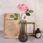 布花　飾って楽しむ布花　薔薇　