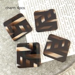 4コ★タータン柄スクエアチャーム