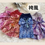 服『袴風　着物風　✿ 小花　和柄　ワンピース』　袴風　お正月　2026お正月　七五三　ひな祭り