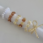 【10月25日までセール】　ビーズリング　ビーズリングセット　ビーズ　韓国