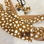ラボット服　バンビ柄（茶）