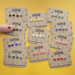 5㎜サイズだからこっそり毎日推し活できる　推し活にぴったり　⭐︎星型ピアス4粒セット　