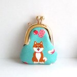 小さいがま口：豆姫：littlie purse 587：ちっちゃながま口：かわいいがまぐち：小さな財布：ワンちゃん