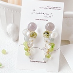 【イヤリング】マスカットボンボン