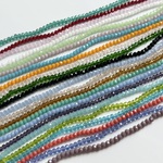 福袋Y6   ミックスセット 23カラー有り 約2x3mm カットガラスビーズ　ボタンカット
