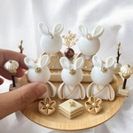 つまみ細工のうさ雛人形（大）