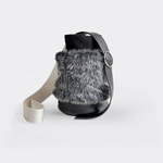 Leather bag #004 “Jar” Shoulder type_グレイ×ブラック