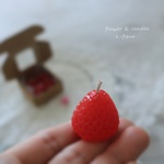 ぷるんといちごのキャンドル