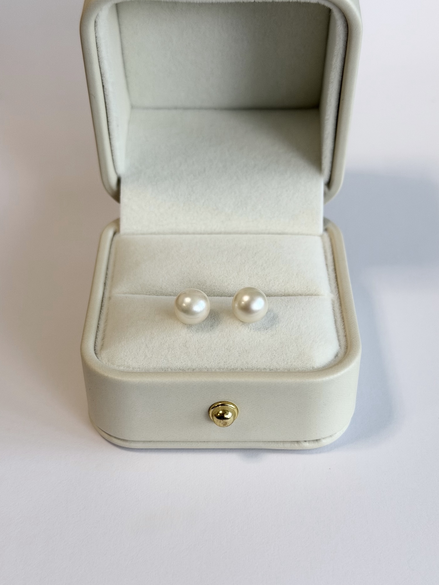 K18 Akoya Pearl earring アコヤ真珠　一粒ピアス　6〜6.5mm