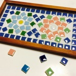 キャッシュ、アクセサリートレー 小 【モザイクタイル】
