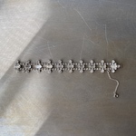 Vintage 50s-60s USA retro crystal bijou classical design bracelet 