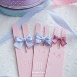 ピンクM3本セット・リボン結び棒 Lapinou（ラピヌー) 