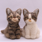 愛猫マスコット　Mサイズ　キジトラ・キジ白