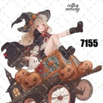 original sticker « no.7155 »     //     人物ステッカー オリジナルステッカー オリジナル人物ステッカー ステッカー cotton melody ミニステッカー