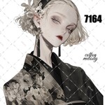 original sticker « no.7164 »     //     人物ステッカー オリジナルステッカー オリジナル人物ステッカー ステッカー cotton melody ミニステッカー