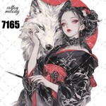original sticker « no.7165 »     //     人物ステッカー オリジナルステッカー オリジナル人物ステッカー ステッカー cotton melody ミニステッカー