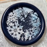 シーリングスタンプヘッド　雪の結晶　静かな降雪