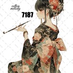 original sticker « no.7187 »     //     人物ステッカー オリジナルステッカー オリジナル人物ステッカー ステッカー cotton melody ミニステッカー