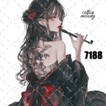 original sticker « no.7188 »     //     人物ステッカー オリジナルステッカー オリジナル人物ステッカー ステッカー cotton melody ミニステッカー