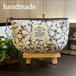 ぷっくりポーチ　化粧ポーチ　小物入れ　籠レース②