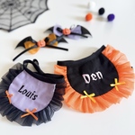ハロウィンスタイ 🎃名入れ刺繍 /犬 スタイ /犬 ケープ