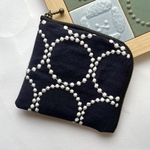 ご専用　ミナペルホネン  tambourine navy & jungre relief ハンドメイドL字ポーチとミニショルダー