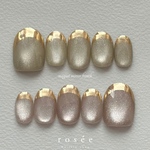 しっとり肌なじみマグネットフレンチ 選べるカラーmagnet french No.10 ネイルチップ