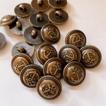 BT01　アンティーク風ボタン/18mm　錨マーク　10個 