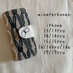 ミナペルホネン　手帳型ケース　iPhone 13/13pro/14/14pro/15/15pro/16/16pro/16e/17/17pro対応