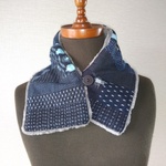 【送料込み】あったかふわふわ襟巻き（絣）