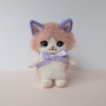 ピンク✖️薄紫の猫さん