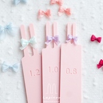 ピンクS3本セット・リボン結び棒 Lapinou（ラピヌー) 